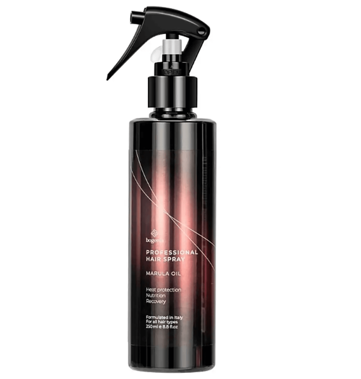 Bogenia Marula Oil Professional Hair Spray Термозахисний спрей з